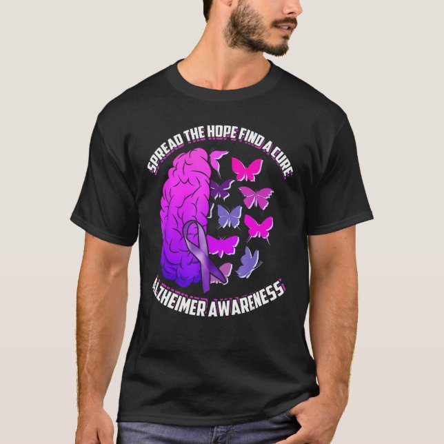 T-shirt Répandre L'Espoir Trouver Une Sensibilisation Cure (Devant)