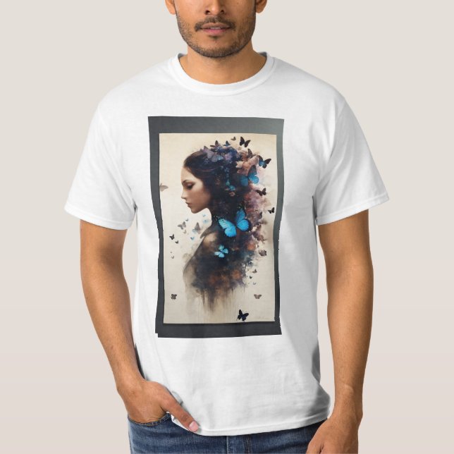 T-shirt Répandre vos ailes" -Tshirt Papillon Inspirationne (Devant)