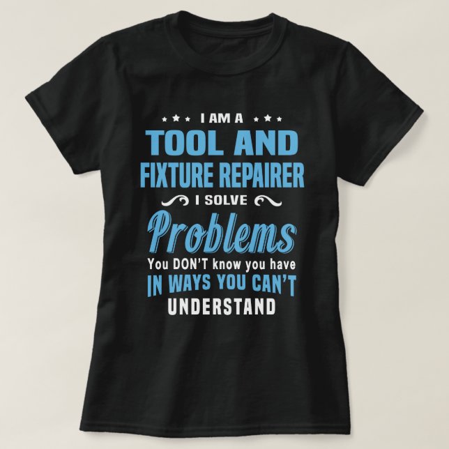 T-shirt Réparateur Outil Et Fixation (Design devant)