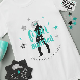 T-shirt Réparation de la mariée Disco Bachelorette Sarcell