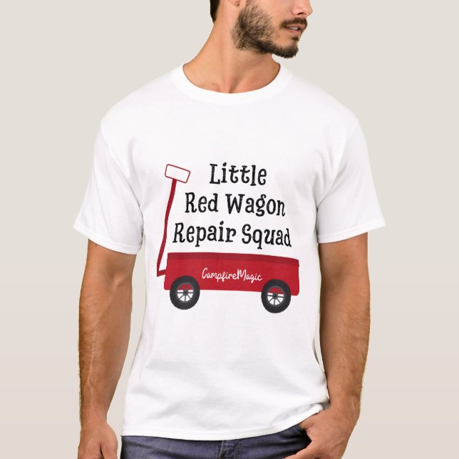 T-shirt Réparation de Little Red Wagon (Devant)