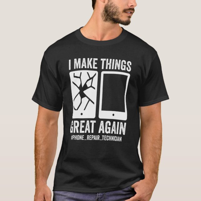 T-shirt Réparation de téléphone mobile (Devant)