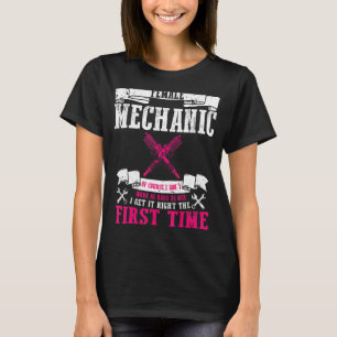 T-shirt Réparation de voiture mécanique féminine Fixation