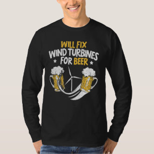 T-shirt Réparera Les Turbines Éoliennes Pour Le Technicien