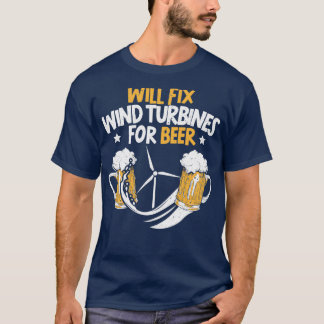 T-shirt Réparera Les Turbines Éoliennes Pour Le Technicien