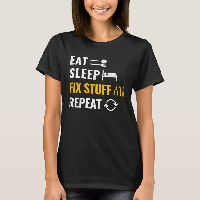 T-shirt Réparez les trucs Répéter Utilitaire Homme et Trav (Devant)