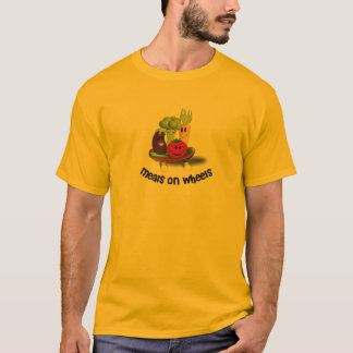 T-shirt Repas drôles sur des roues