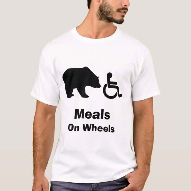 T-shirt Repas sur la pièce en t de fauteuil roulant de (Devant)