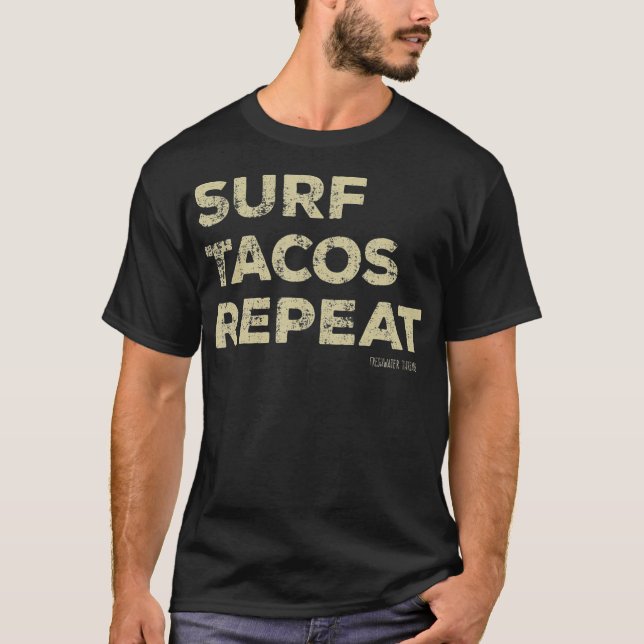 T-shirt Répeat de Surf Tacos (Devant)
