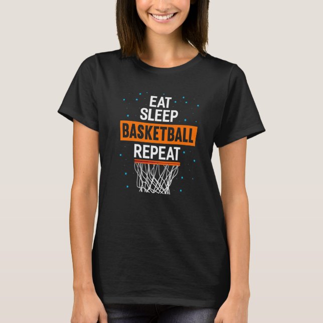 T-shirt Répeat Funny Basketball Coach (Devant)