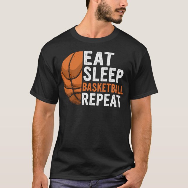 T-shirt Répeat Funny Basketball Playe (Devant)