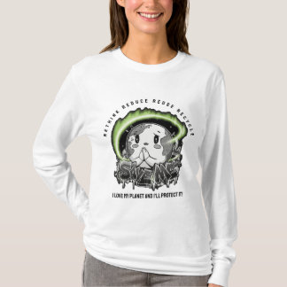 T-shirt Repenser Réduire Réutiliser Recycler Sauver la Ter
