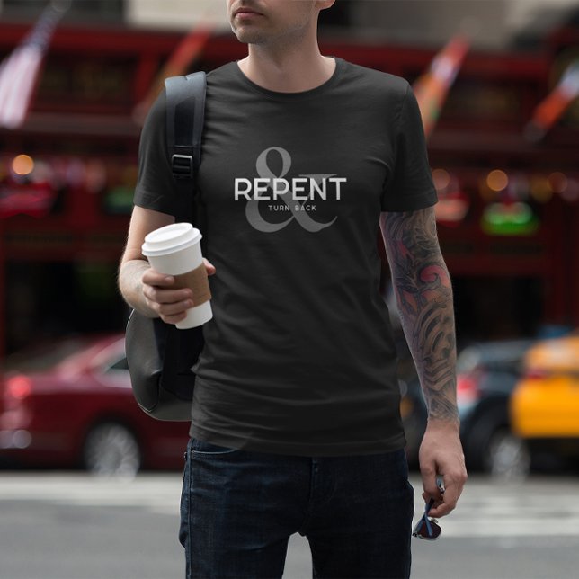 T-shirt Repérer et retourner la typographie chrétienne (Créateur téléchargé)