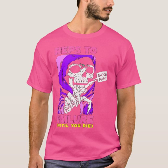T-shirt Repères Drôle À Une Défaillance Poids Bodybuilding (Devant)