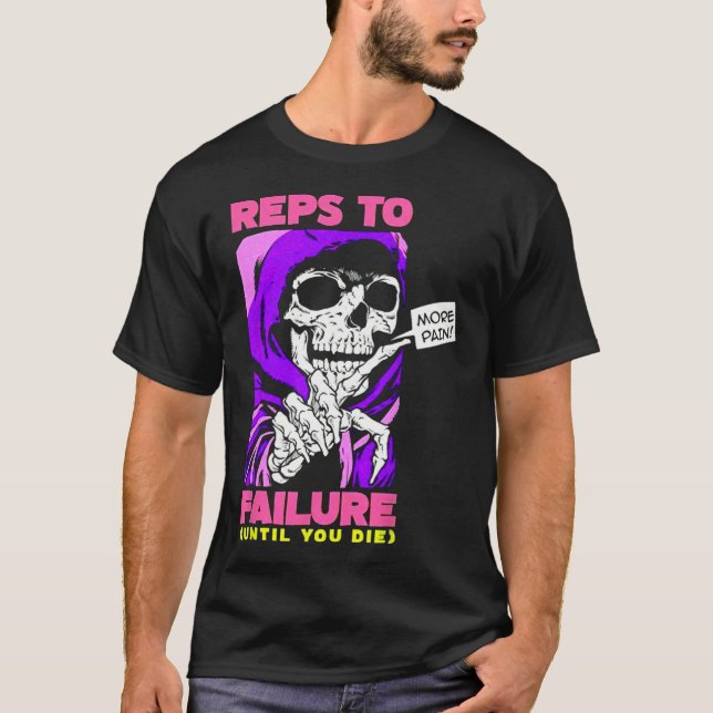 T-shirt Repères Drôle À Une Défaillance Poids Bodybuilding (Devant)
