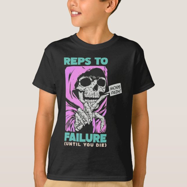 T-shirt Repères Drôle À Une Défaillance Poids Bodybuilding (Devant)