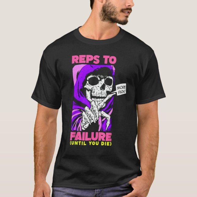 T-shirt Repères Drôle À Une Défaillance Poids Bodybuilding (Devant)