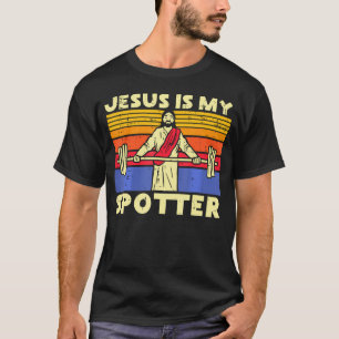 T-shirt Repères Pour Jésus Noir Musculaire Gros Jésus Asce