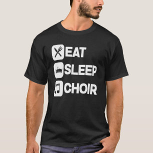 T-shirt Répéter Chorale Dormir, Amour À Chanter, Chanteur
