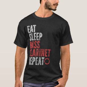 T-shirt Répéter la clarinette basse du sommeil