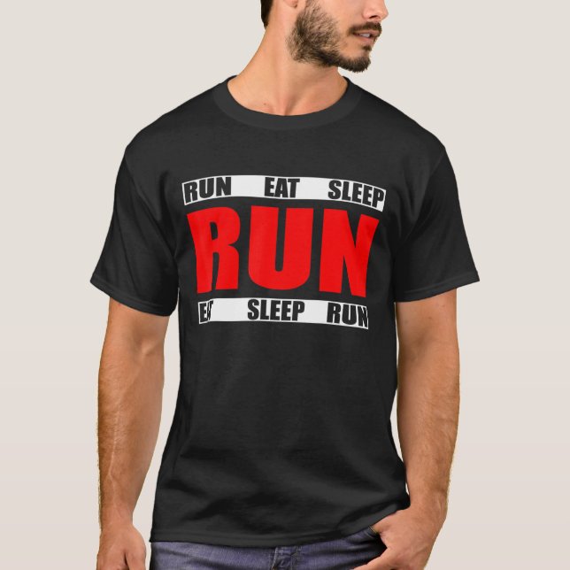 T-shirt Répéter la course de veille - Citation du coureur  (Devant)