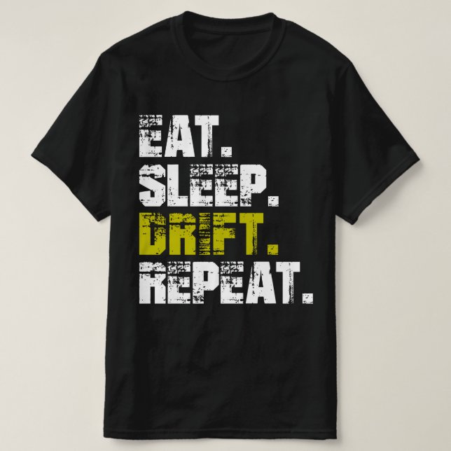T-shirt Répéter la dérive du sommeil - Fantaisie dérive T- (Design devant)