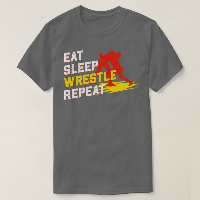 T-shirt Répéter la lutte du sommeil (Design devant)