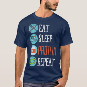 T-shirt Répéter la protéine du sommeil