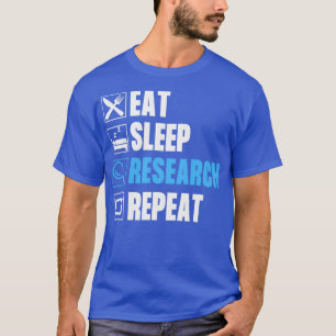 T-shirt Répéter la recherche sur le sommeil de manger 45