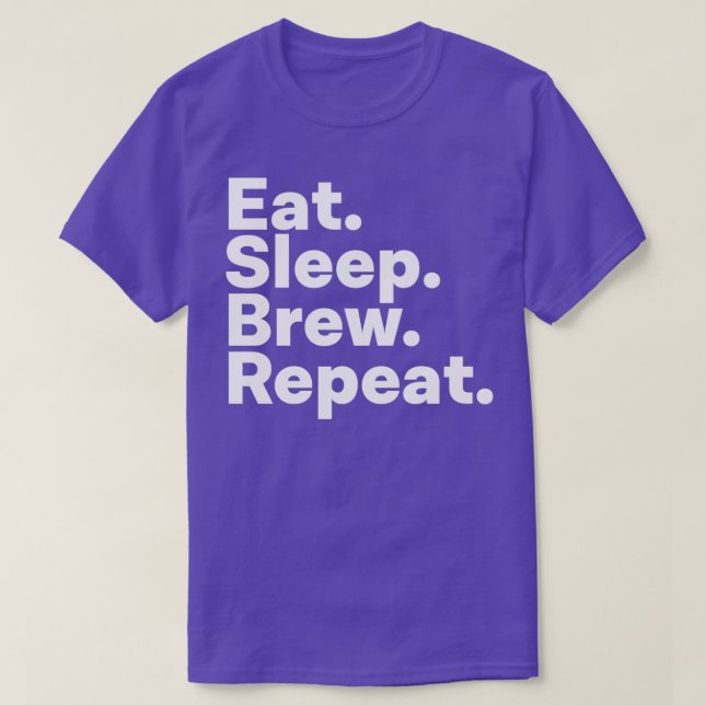T-shirt Répéter la répétition du sommeil (Design devant)