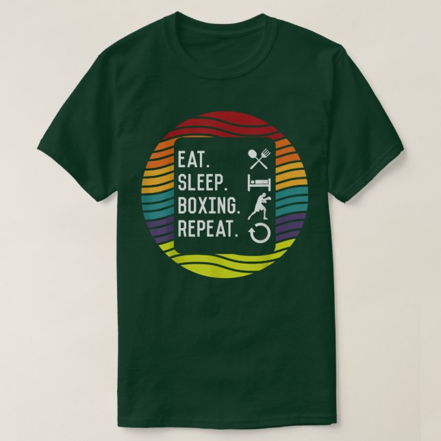 T-shirt Répéter la séance de veille  (Design devant)