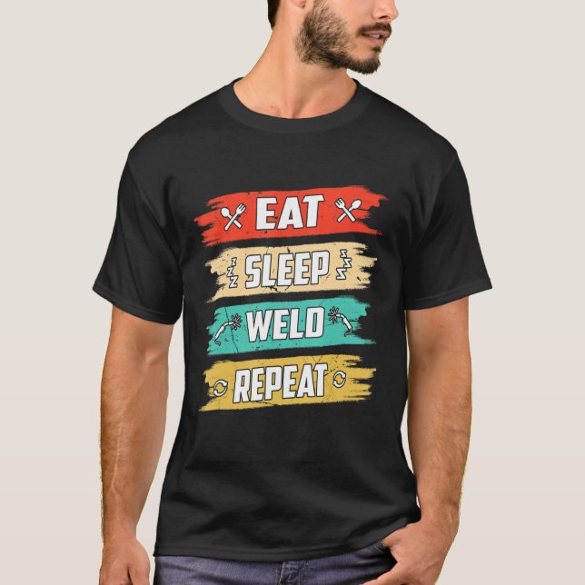 T-shirt Répéter la soudure du sommeil (Devant)