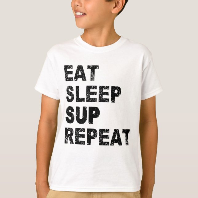 T-shirt Répéter la sup du sommeil du repas (Devant)