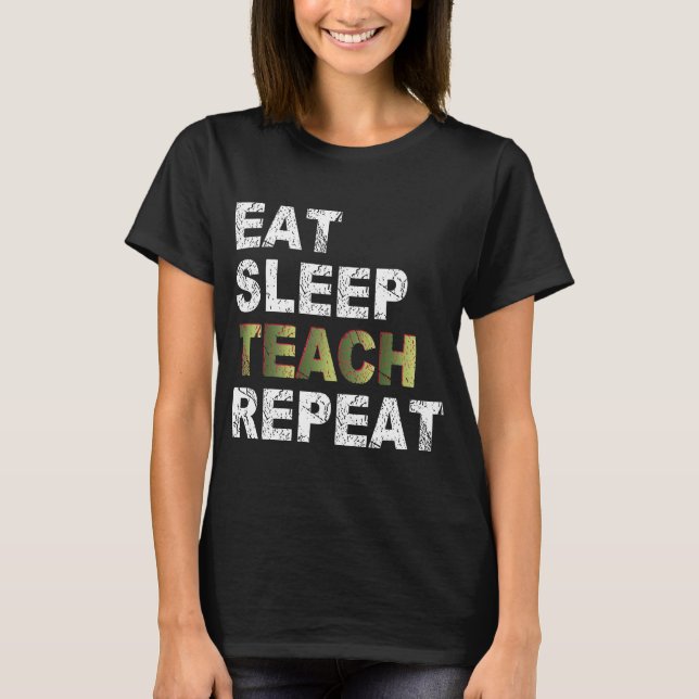 T-shirt Répéter l'apprentissage du sommeil (Devant)