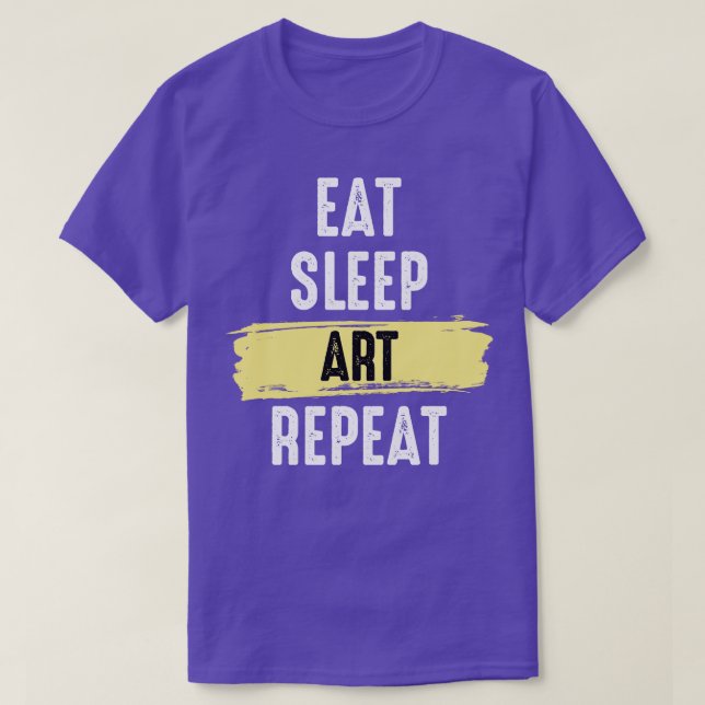 T-shirt Répéter l'art du sommeil (Design devant)