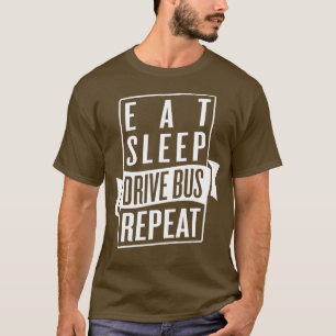 T-shirt Répéter le bus du lecteur de veille