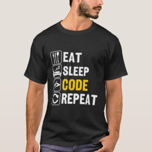 T-shirt Répéter le code du sommeil
