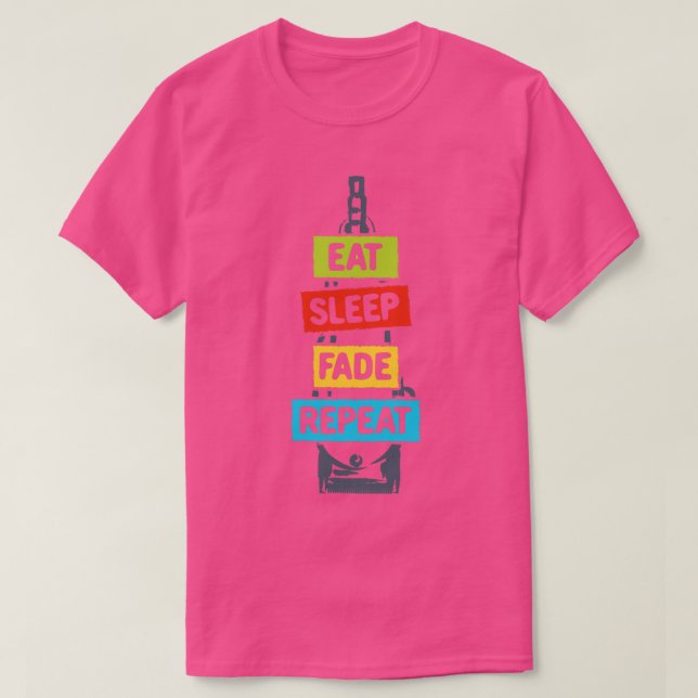 T-shirt Répéter le fond du sommeil (Design devant)