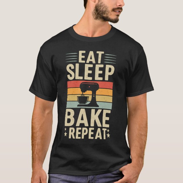 T-shirt Répéter le gâteau du sommeil (Devant)