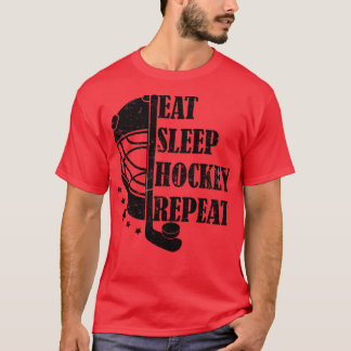 T-shirt Répéter le hockey du sommeil