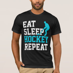 T-shirt Répéter le hockey du sommeil