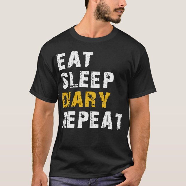 T-shirt répéter le journal de sommeil (Devant)