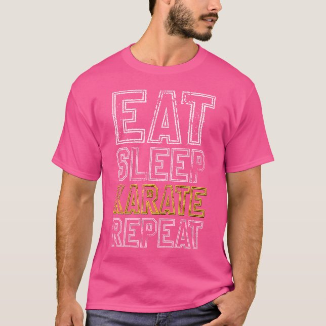 T-shirt Répéter le karaté du sommeil (Devant)