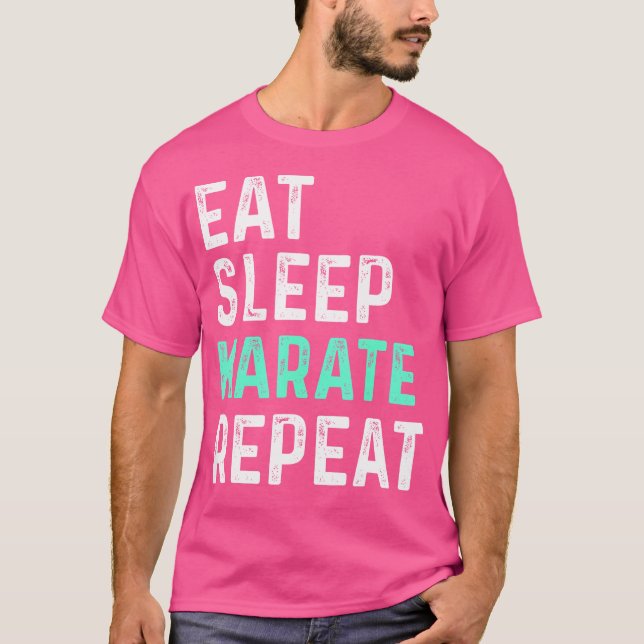 T-shirt Répéter le karaté du sommeil (Devant)