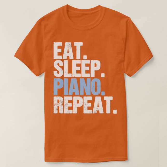 T-shirt Répéter le piano du sommeil (Design devant)