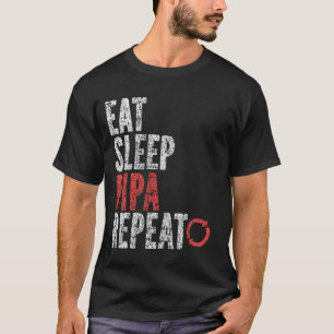 T-shirt Répéter le Pipa du sommeil du repas