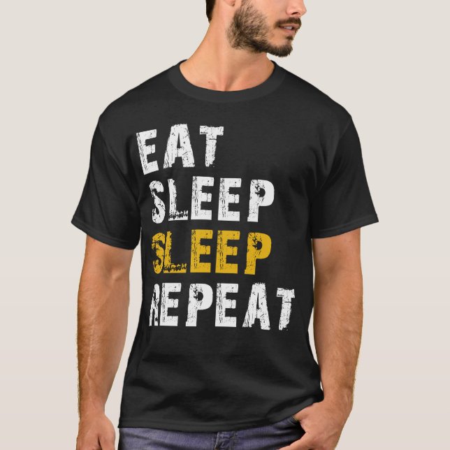T-shirt répéter le sommeil (Devant)