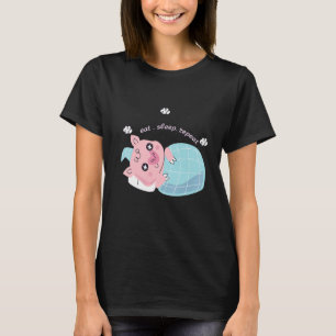 T-shirt Répéter le sommeil du repas