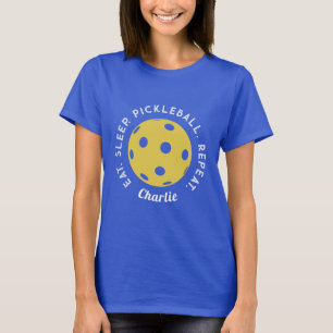T-shirt Répéter le sommeil du repas : Pickleball