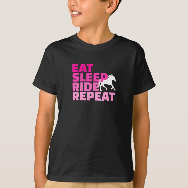 T-shirt Répéter le trajet de sommeil de la consommation (Devant)